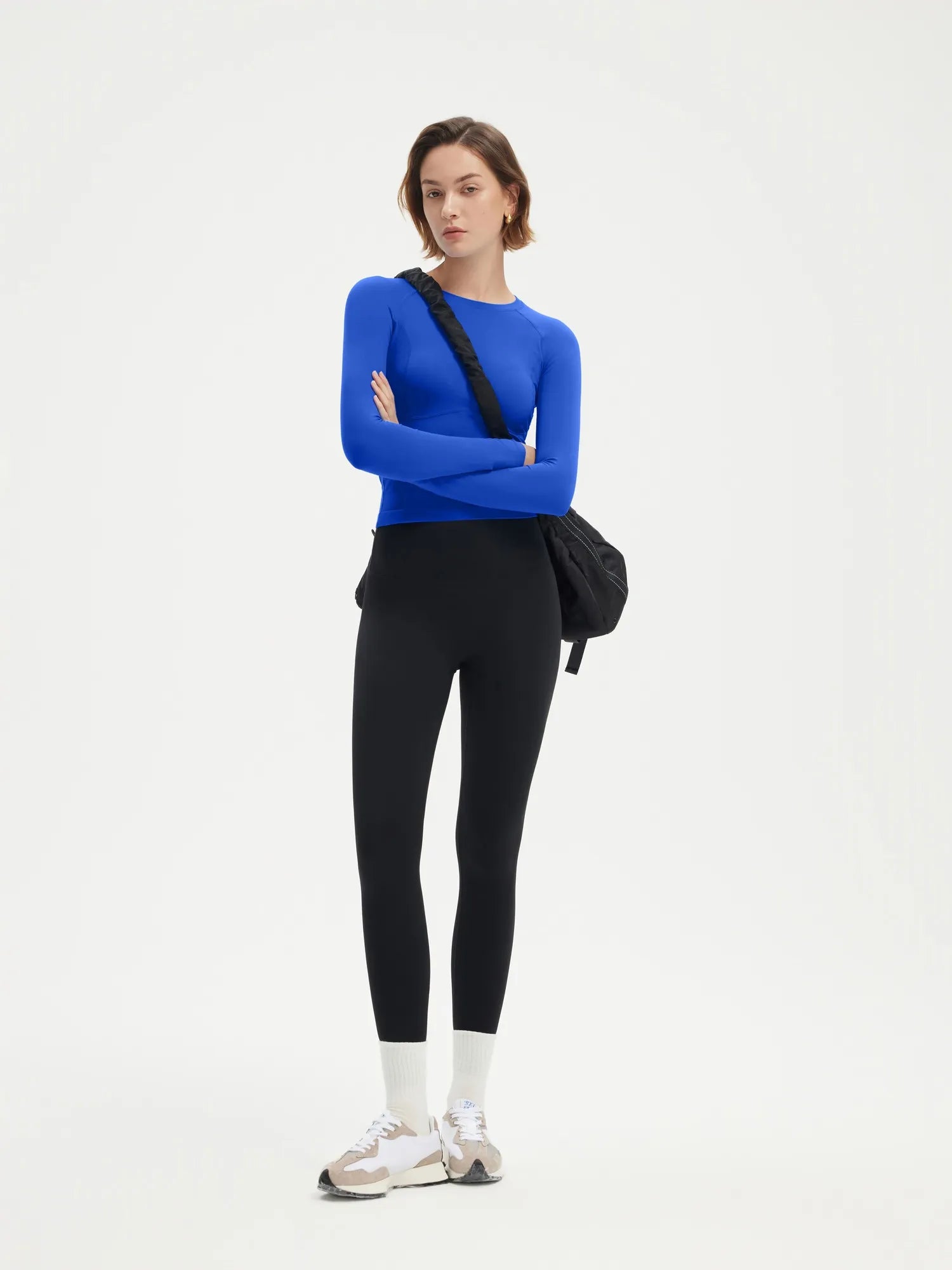 SUUKSESS Women Seamless Workout Long Sleeve Shirts Gym Athletic Running Yoga Tops-SUUKSESS-SUUKSESS