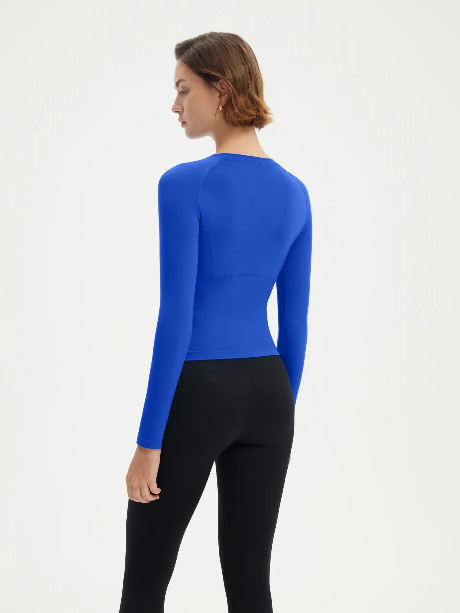 SUUKSESS Women Seamless Workout Long Sleeve Shirts Gym Athletic Running Yoga Tops-SUUKSESS-SUUKSESS