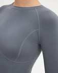 SUUKSESS Women Seamless Workout Long Sleeve Shirts Gym Athletic Running Yoga Tops-SUUKSESS-SUUKSESS
