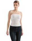 Ribbed Ruched Tube Top-SUUKSESS-SUUKSESS