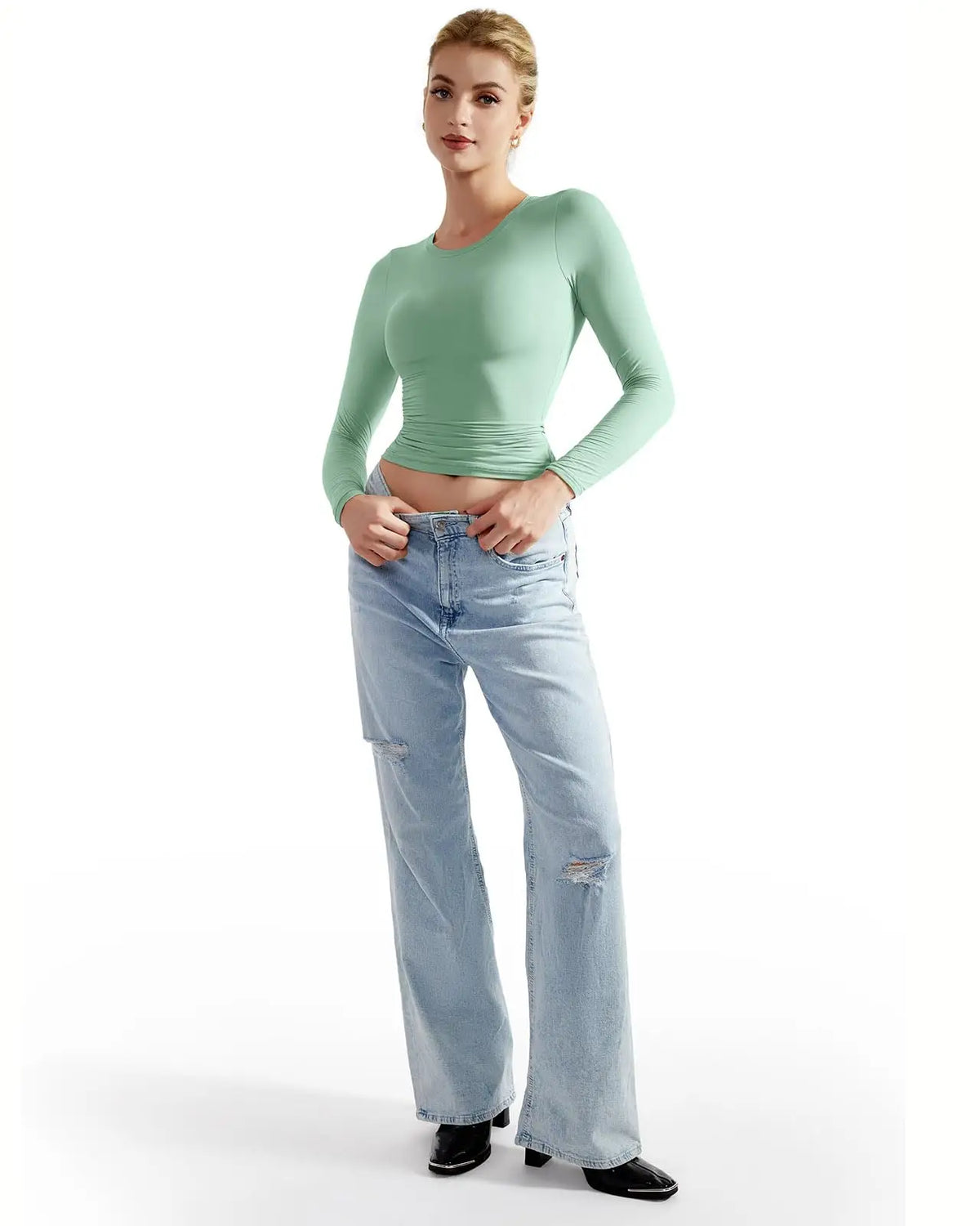 Buttery Soft Crew Neck Shirt - Long Sleeve