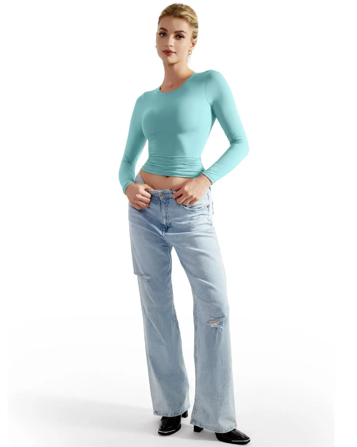 Buttery Soft Crew Neck Shirt - Long Sleeve