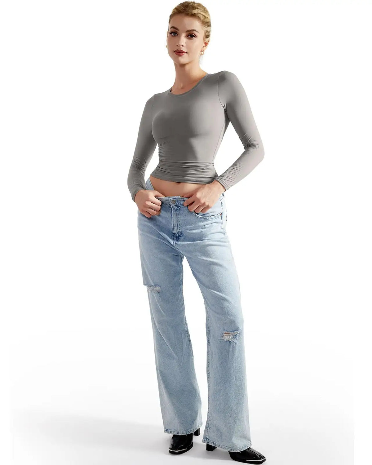 Buttery Soft Crew Neck Shirt - Long Sleeve