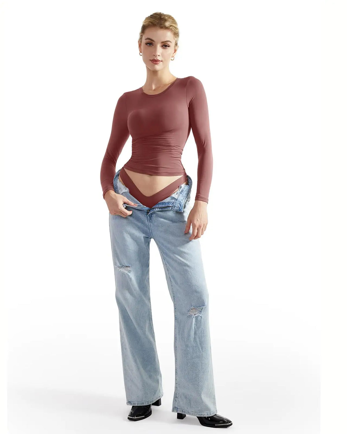 Buttery Soft Crew Neck Shirt - Long Sleeve