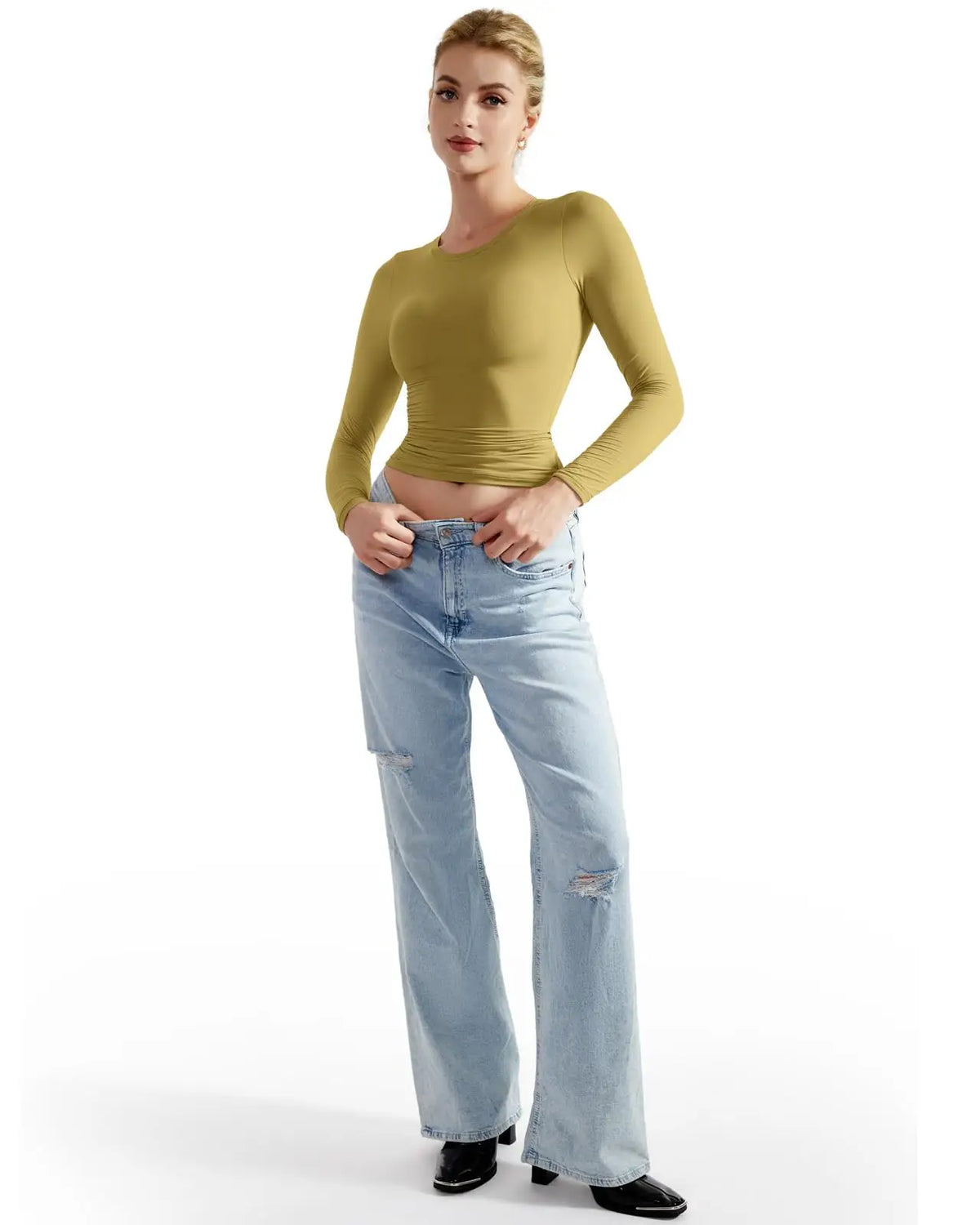 Buttery Soft Crew Neck Shirt - Long Sleeve