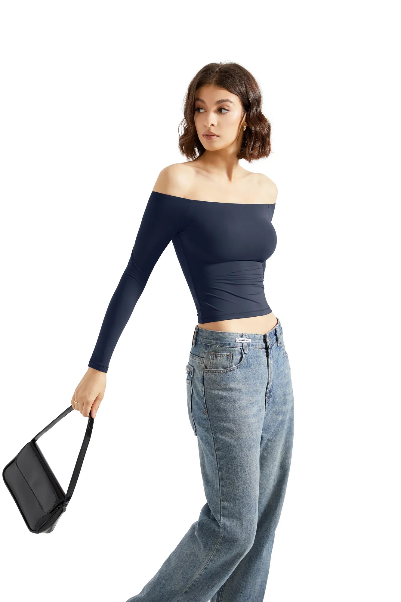 Buttery Soft Off Shoulder Shirt - Long Sleeve-Clothing-SUUKSESS-SUUKSESS
