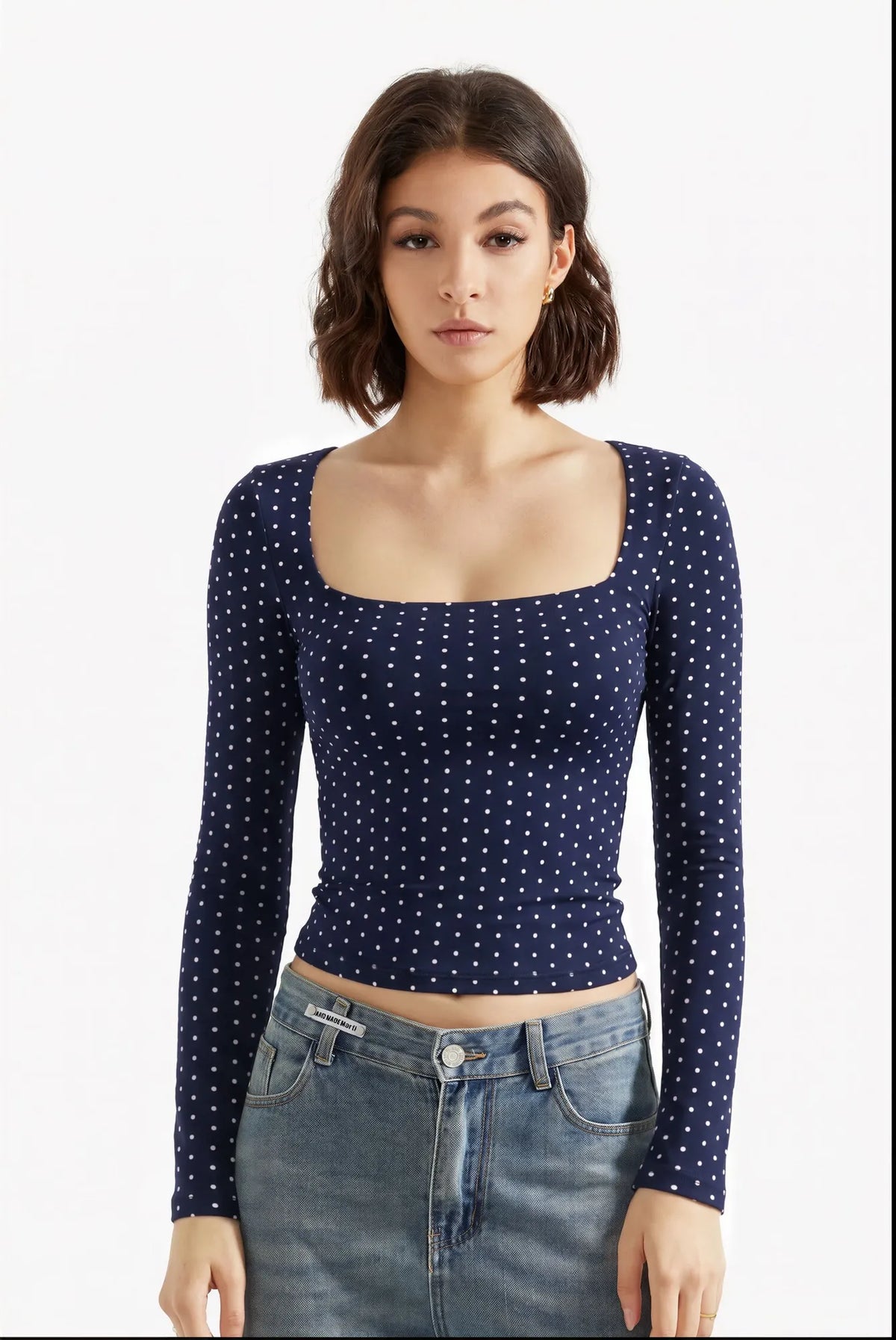 Buttery Soft Square Neck Shirt - Long Sleeve
