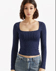 Buttery Soft Square Neck Shirt - Long Sleeve