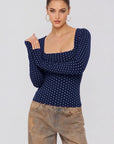 Buttery Soft Square Neck Shirt - Long Sleeve