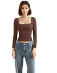 Buttery Soft Square Neck Shirt - Long Sleeve