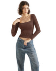 Buttery Soft Square Neck Shirt - Long Sleeve
