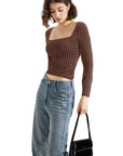 Buttery Soft Square Neck Shirt - Long Sleeve