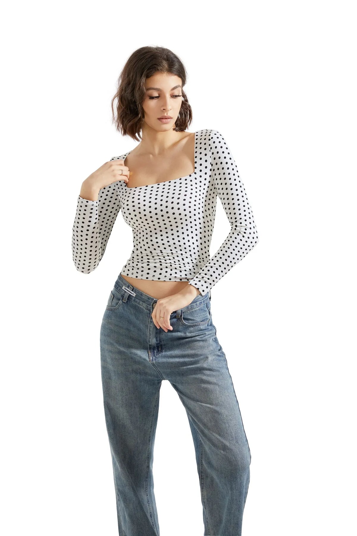 Buttery Soft Square Neck Shirt - Long Sleeve