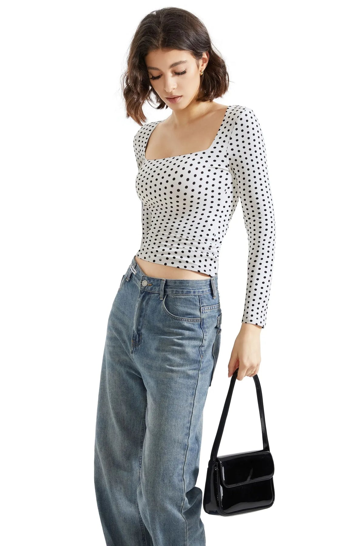 Buttery Soft Square Neck Shirt - Long Sleeve