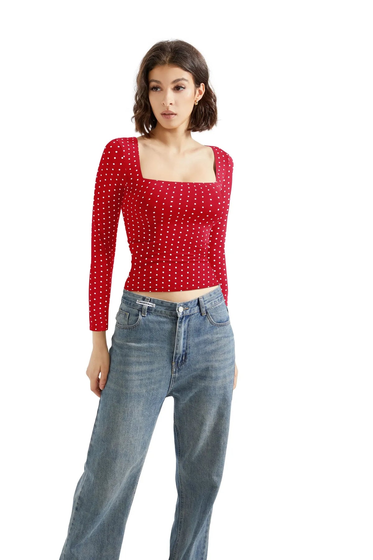 Buttery Soft Square Neck Shirt - Long Sleeve