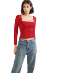 Buttery Soft Square Neck Shirt - Long Sleeve