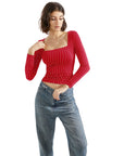 Buttery Soft Square Neck Shirt - Long Sleeve