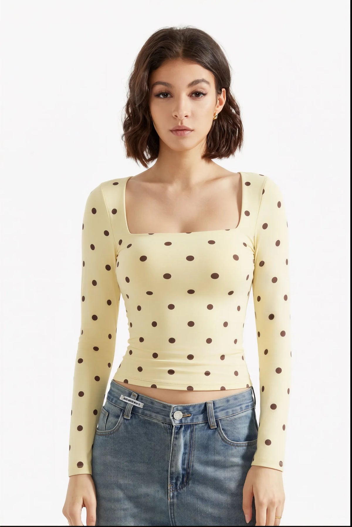 Buttery Soft Square Neck Shirt - Long Sleeve