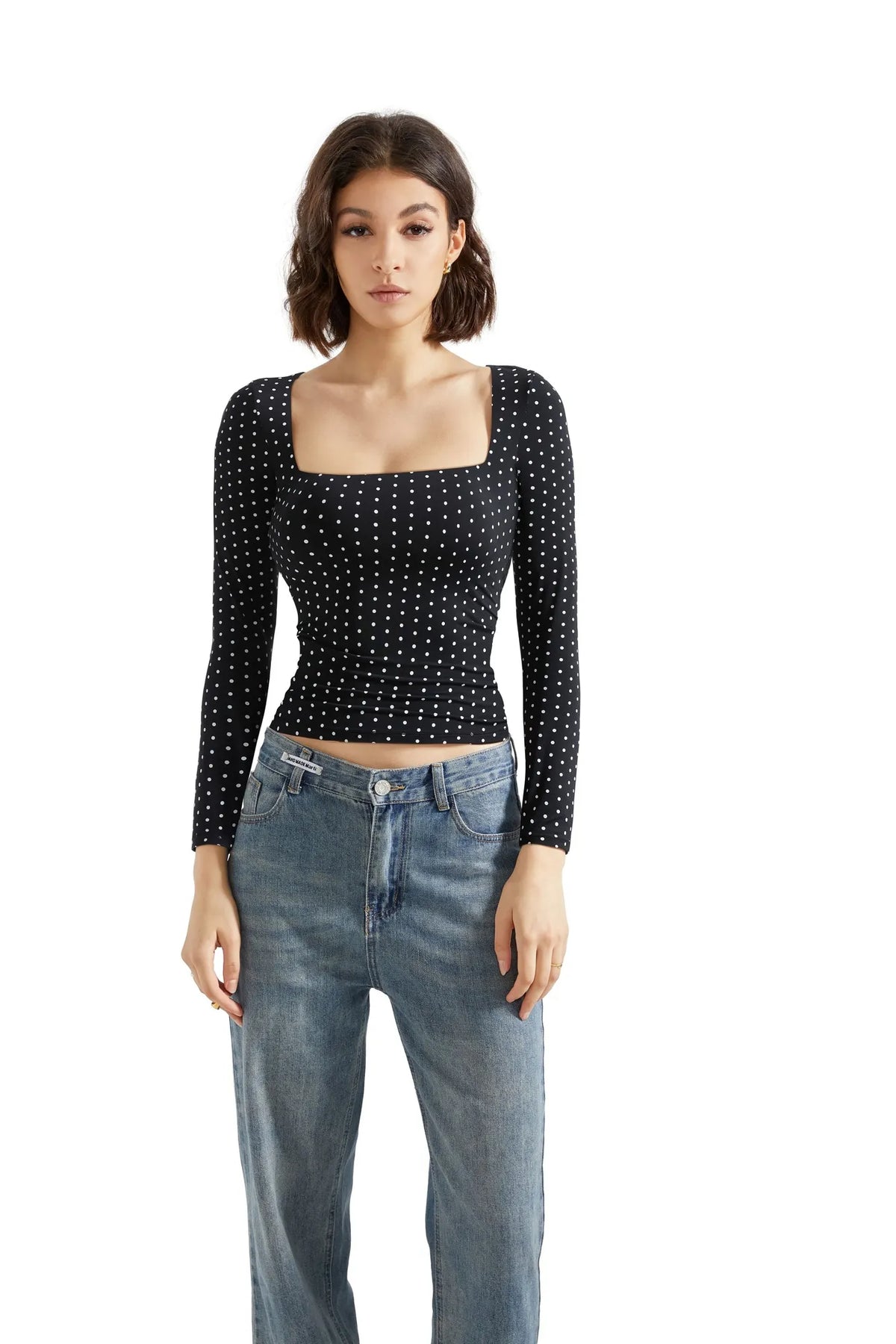 Buttery Soft Square Neck Shirt - Long Sleeve