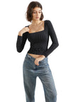 Buttery Soft Square Neck Shirt - Long Sleeve
