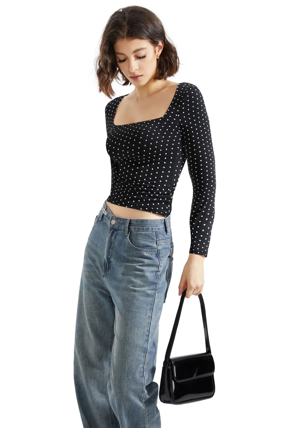 Buttery Soft Square Neck Shirt - Long Sleeve