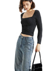 Buttery Soft Square Neck Shirt - Long Sleeve