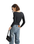 Buttery Soft Square Neck Shirt - Long Sleeve