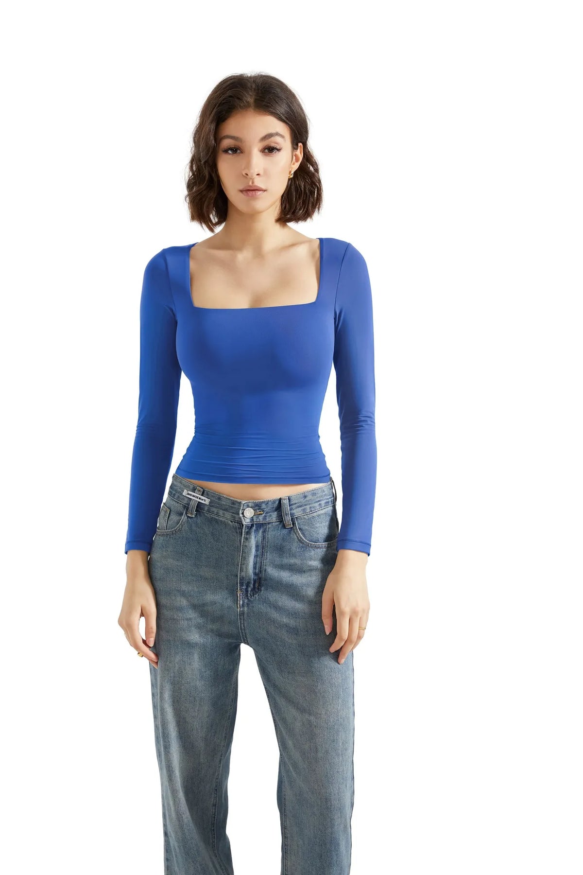 Buttery Soft Square Neck Shirt - Long Sleeve