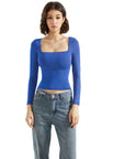 Buttery Soft Square Neck Shirt - Long Sleeve