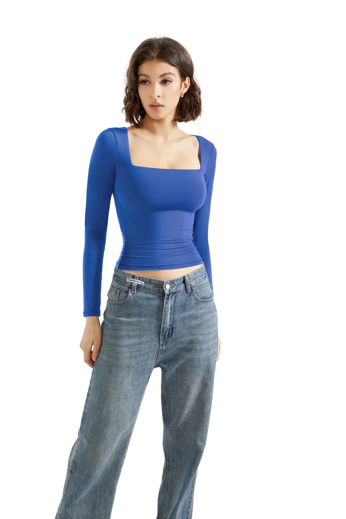 Buttery Soft Square Neck Shirt - Long Sleeve