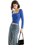 Buttery Soft Square Neck Shirt - Long Sleeve