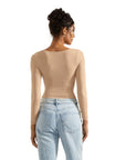 Buttery Soft Square Neck Shirt - Long Sleeve