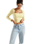 Buttery Soft Square Neck Shirt - Long Sleeve
