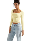 Buttery Soft Square Neck Shirt - Long Sleeve