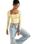 Buttery Soft Square Neck Shirt - Long Sleeve