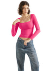 Buttery Soft Square Neck Shirt - Long Sleeve