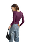 Buttery Soft Square Neck Shirt - Long Sleeve