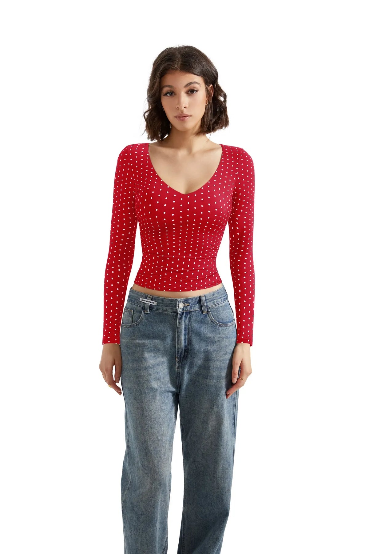 Buttery Soft V Neck Shirt - Long Sleeve