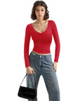 Buttery Soft V Neck Shirt - Long Sleeve