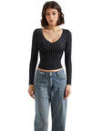 Buttery Soft V Neck Shirt - Long Sleeve