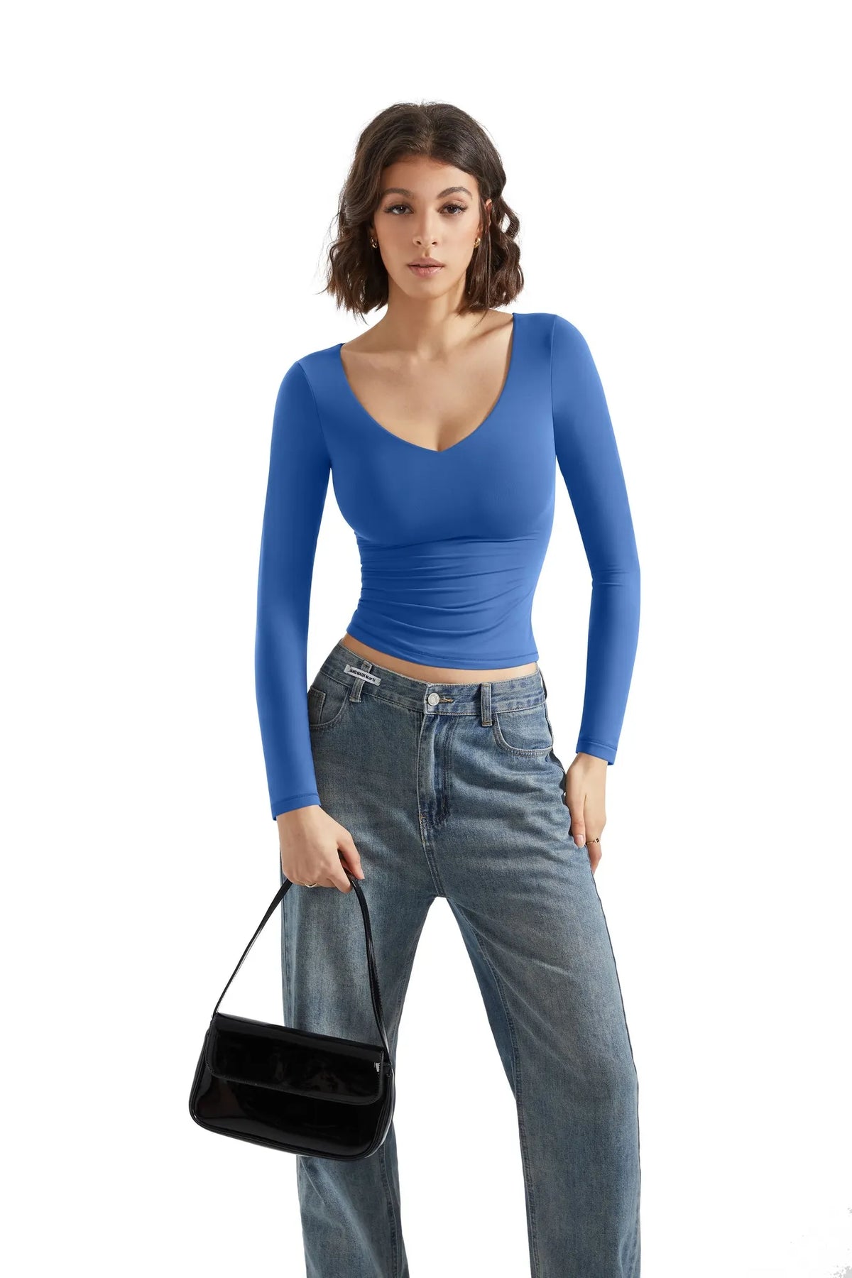 Buttery Soft V Neck Shirt - Long Sleeve