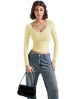 Buttery Soft V Neck Shirt - Long Sleeve