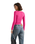 Buttery Soft V Neck Shirt - Long Sleeve