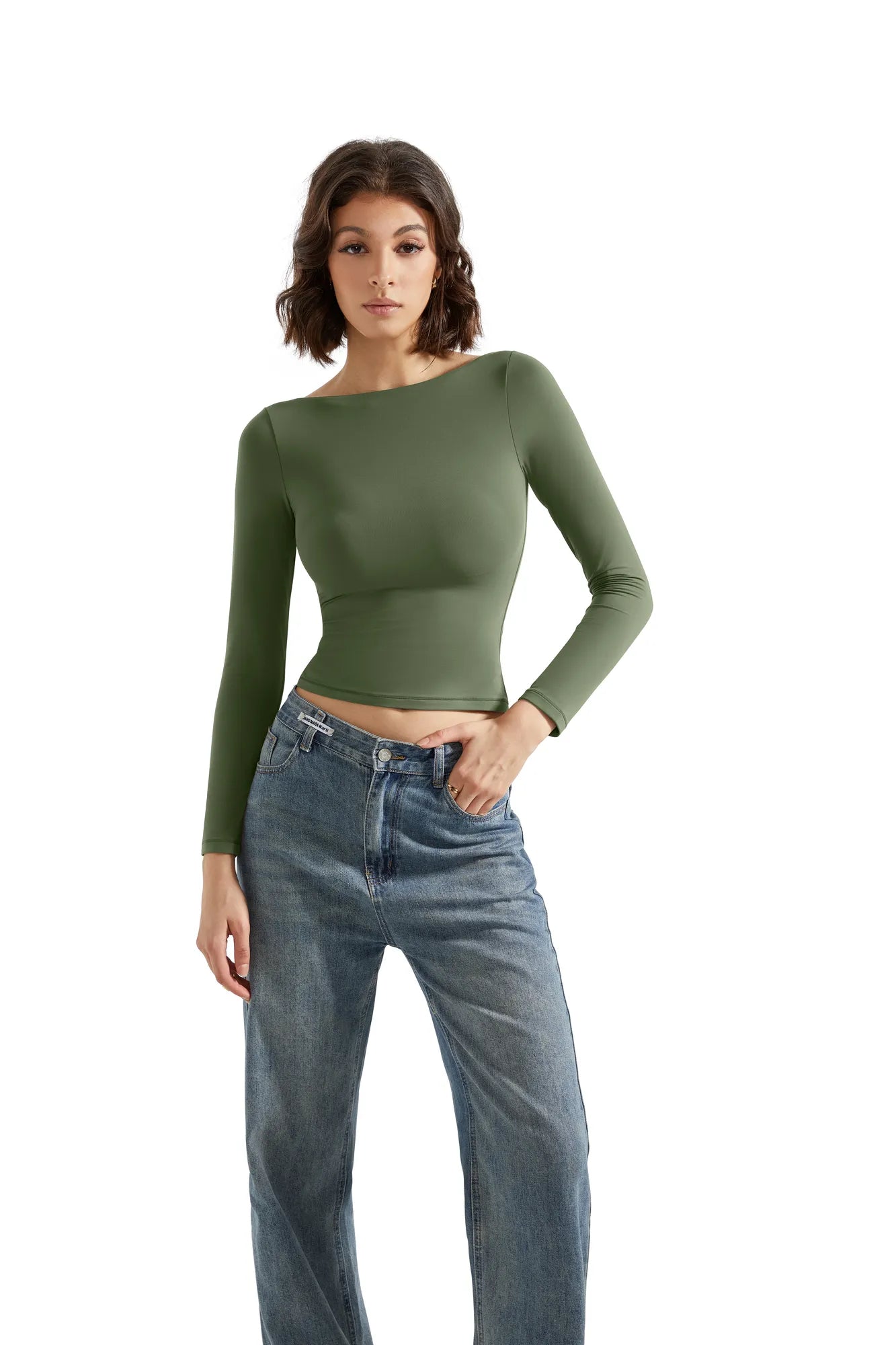 Buttery Soft Boat Neck Shirt - Long Sleeve-Clothing-SUUKSESS-SUUKSESS