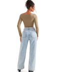 Off Shoulder Cowl Neck Shirt - Long Sleeve