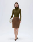 SUUKSESS Women Cashmere Turtleneck Long Sleeve Shirt Fitted Fall Basic Thermal Tops Fall Fashion-SUUKSESS-SUUKSESS