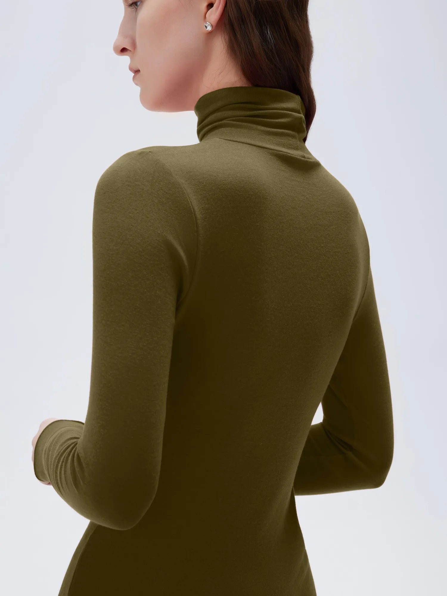 SUUKSESS Women Cashmere Turtleneck Long Sleeve Shirt Fitted Fall Basic Thermal Tops Fall Fashion-SUUKSESS-SUUKSESS