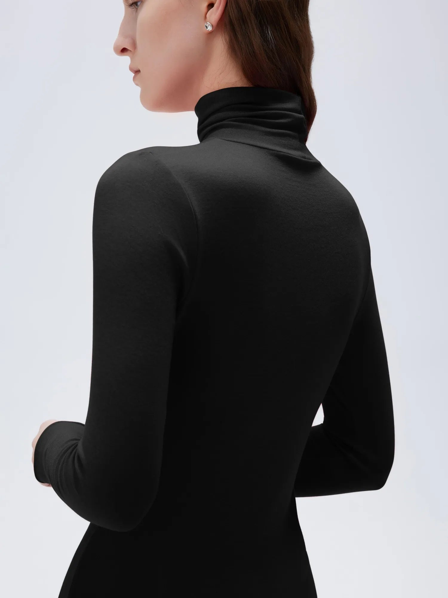 SUUKSESS Women Cashmere Turtleneck Long Sleeve Shirt Fitted Fall Basic Thermal Tops Fall Fashion-SUUKSESS-SUUKSESS