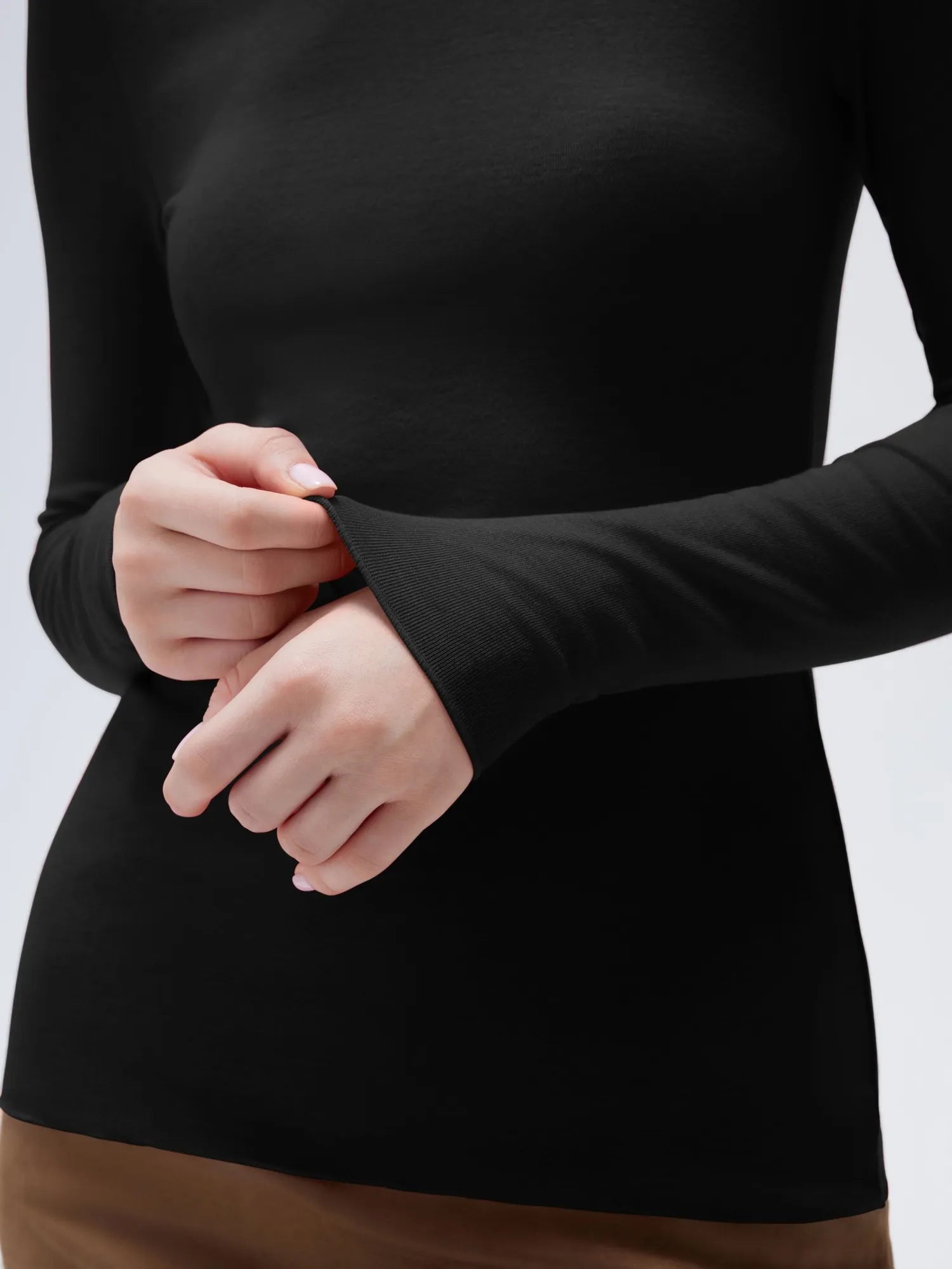 SUUKSESS Women Cashmere Turtleneck Long Sleeve Shirt Fitted Fall Basic Thermal Tops Fall Fashion-SUUKSESS-SUUKSESS