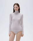 SUUKSESS Women Cashmere Turtleneck Long Sleeve Shirt Fitted Fall Basic Thermal Tops Fall Fashion-SUUKSESS-Gray-XS-SUUKSESS